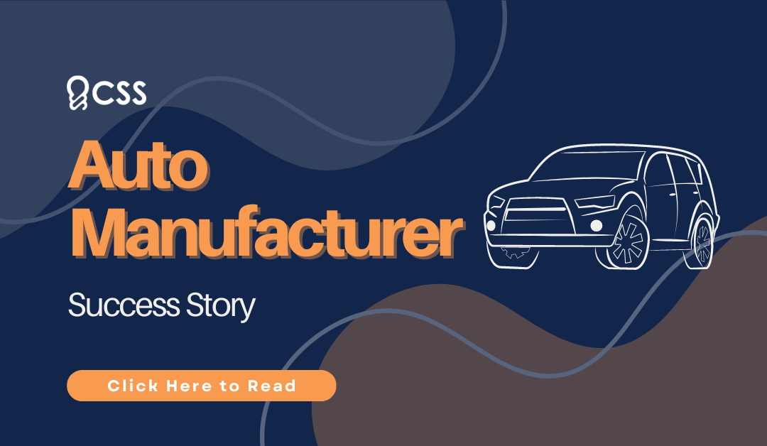 Auto Manufacturer Success Story